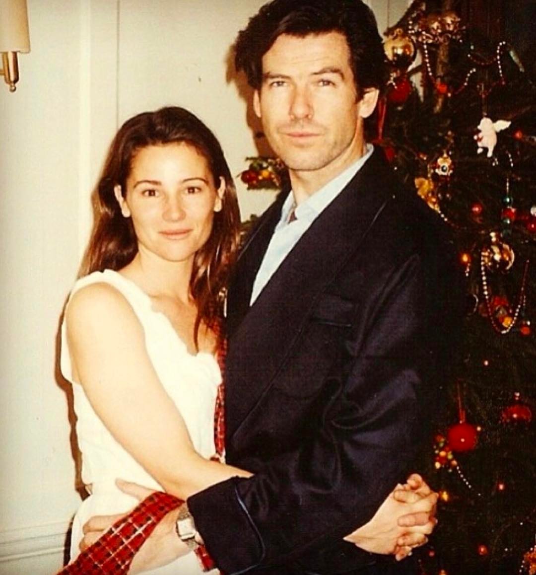 Pierce és Keeley első közös karácsonya Londonban, 1994-ben (fotó: Instagram)