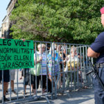 Szélsőjobbos tüntetők a Budapest Pride-on