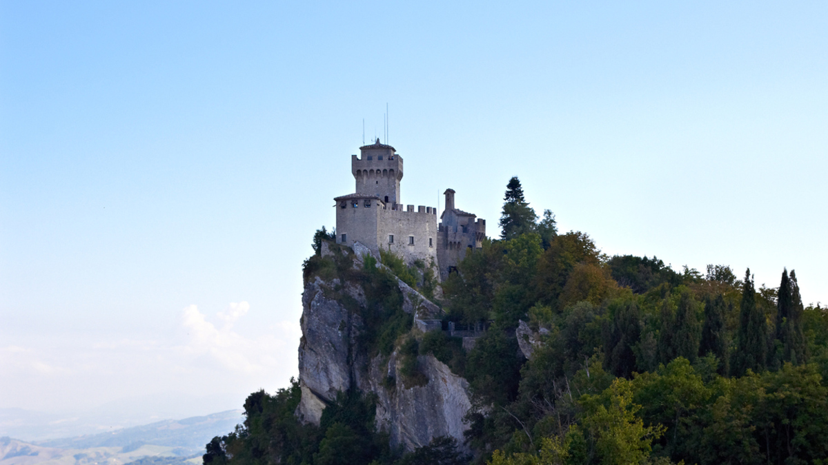 San Marino legmagasabb pontja a 749 méteres magasságú Monte Titano (Fotó: Wikipédia)