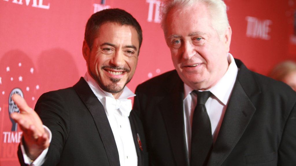 Robert Downey Jr. és édesapja, Robert Downey Sr. a 2008-as TIME magazin gálán (Fotó: Stephen Lovekin/Getty Images)
