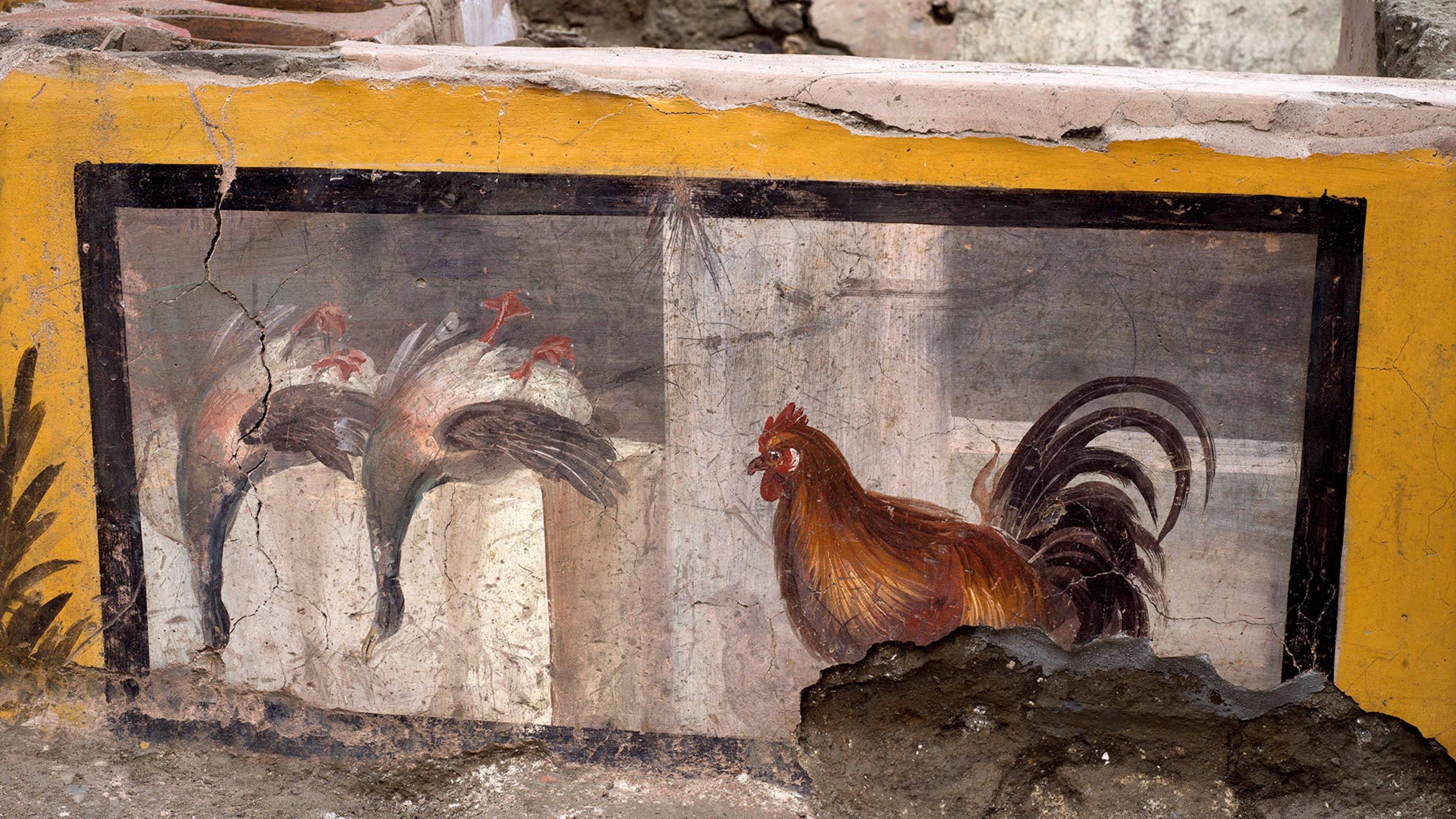 Pompeji, 2020. december 26.A Pompeji Régészeti Park által 2020. december 26-án közreadott dátum nélküli kép egy thermopoliumról, azaz meleg ételeket felszolgáló ókori gyorsétkezdéről a pompeji ásatásokon. A régészeti park vezetője, Massimo Osanna nyilatkozata szerint bár már mintegy 80 étel maradványát találták meg Pompejiben, ez az első étkezde, amelyet a romvárosban teljesen feltártak.MTI/EPA/ANSA