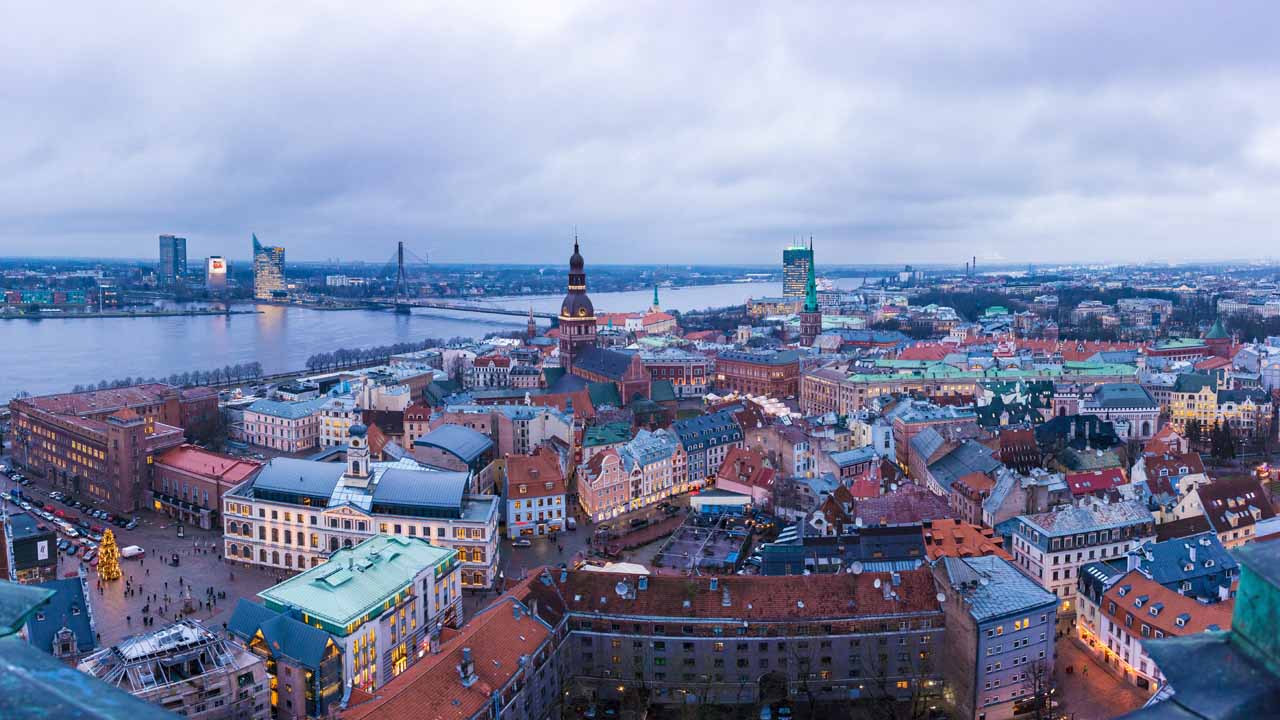 A lett főváros, Riga látképe / Fotó: Unsplash