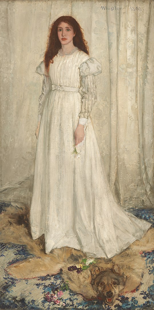 Joanna Hiffernan Whistler festményén (forrás: Wikipedia)