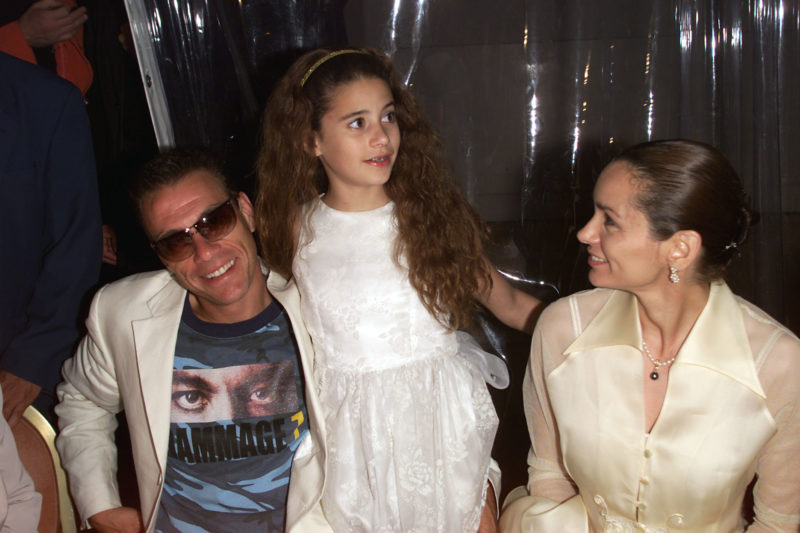Jean-Claude Van Damme, a felesége Gladys és a kis Bianca