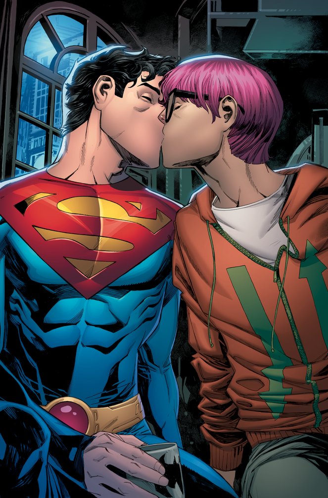 Az új Superman és párja, Jay (fotó: John Timms/DC Comics)