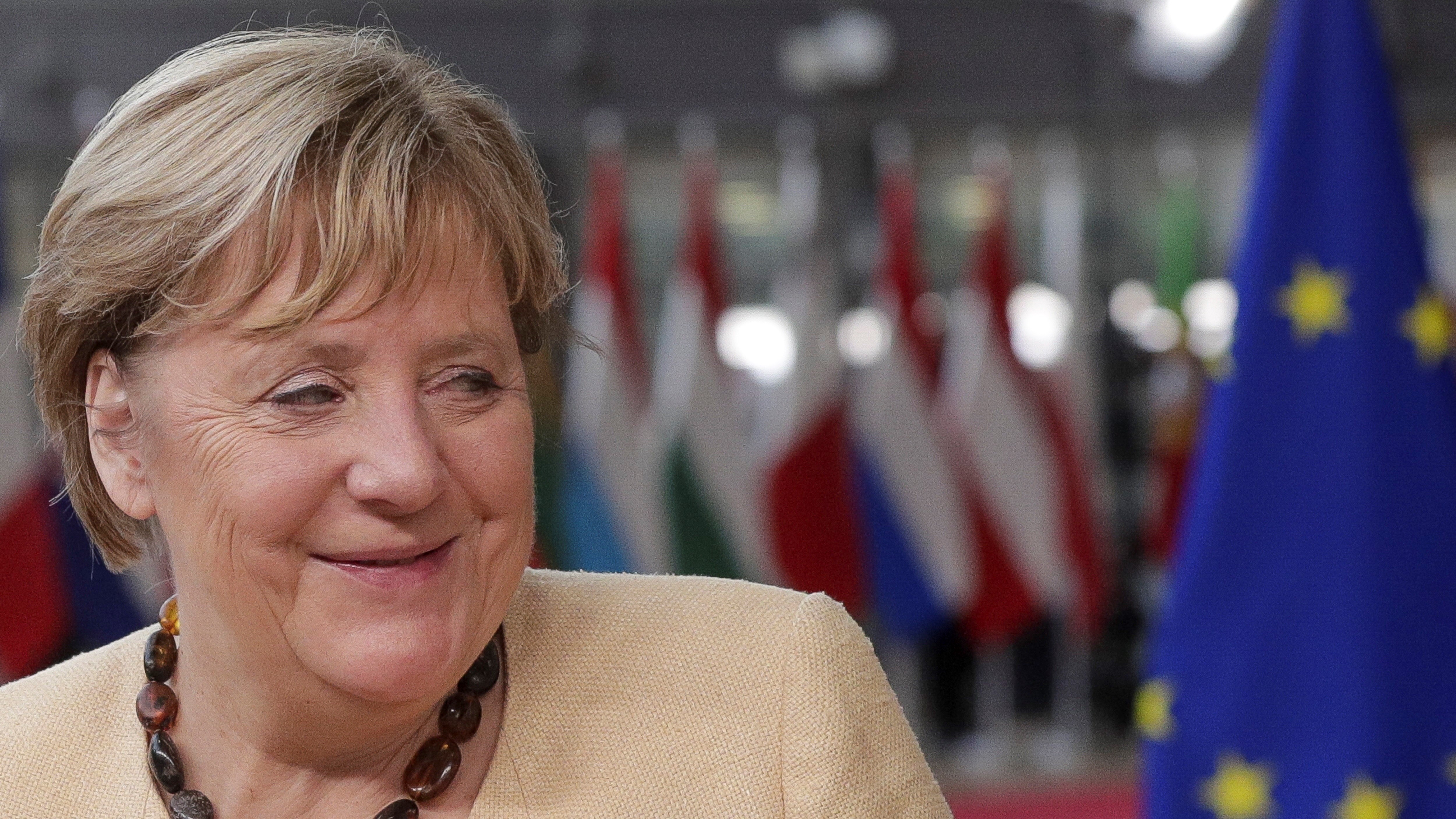 Angela Merkel német kancellár több nőt látna szívesen a politikában (Fotó: MTI/EPA pool/Olivier Hoslet)