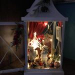 Karácsonyi dioráma dekoráció