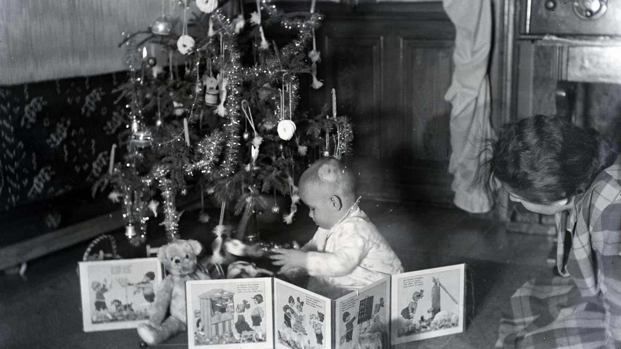 Gyerekkori karácsonyfadíszek - habcsók