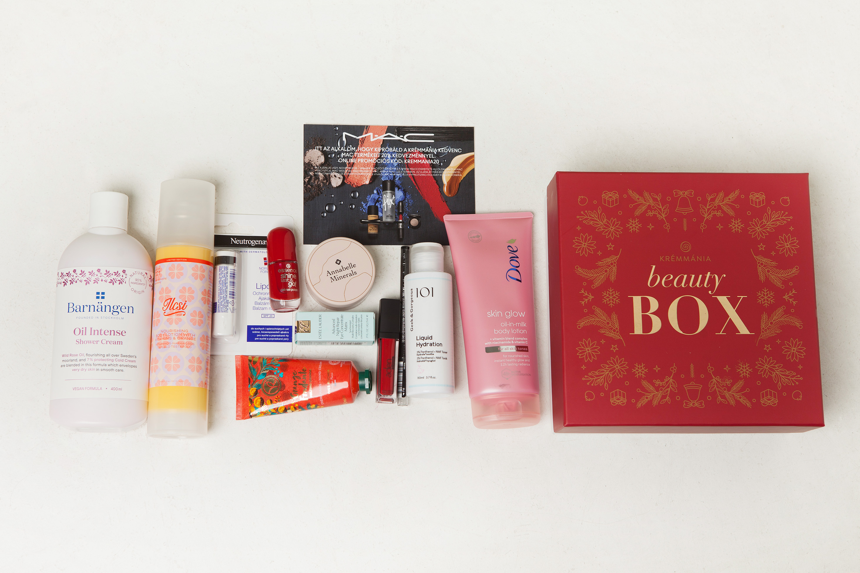 Krémmánia Adventi Beauty Box termékei