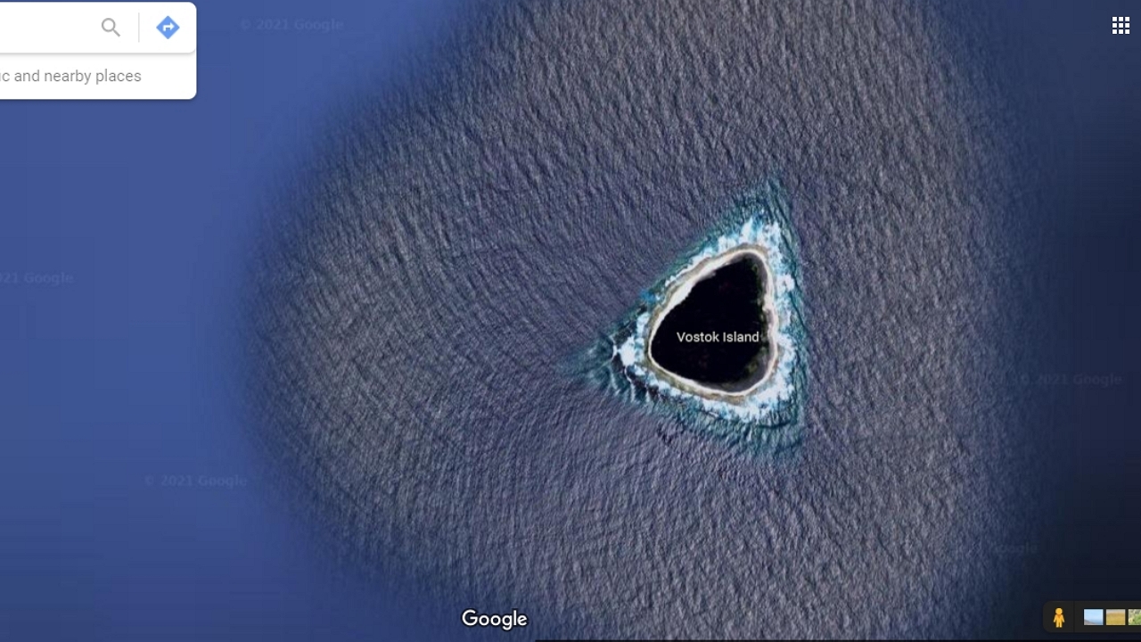 Kísérteties háromszög alakú sziget tűnt fel a Google Mapsen