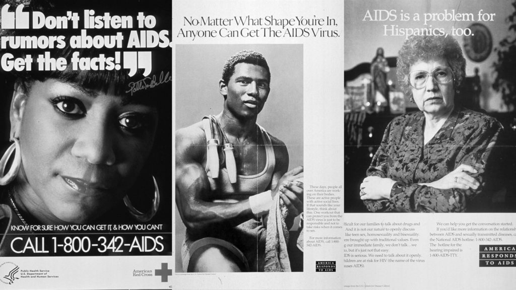 AIDS HIV vírus poszter plakátok kampány