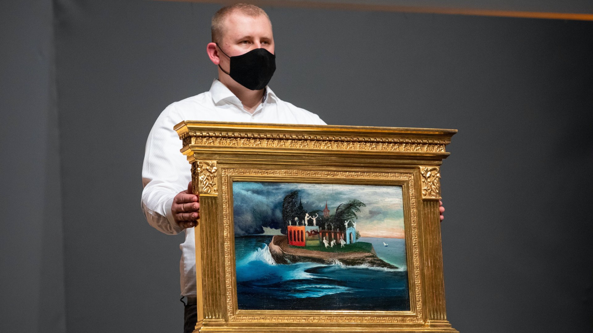 Aukción mutatják Csontváry Kosztka Tivadar Titokzatos sziget című festményét