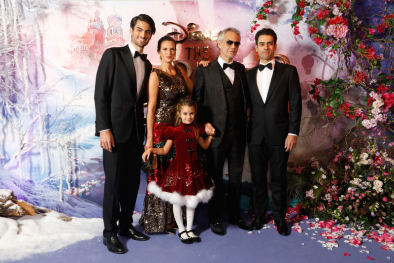 Andrea Bocelli és családja