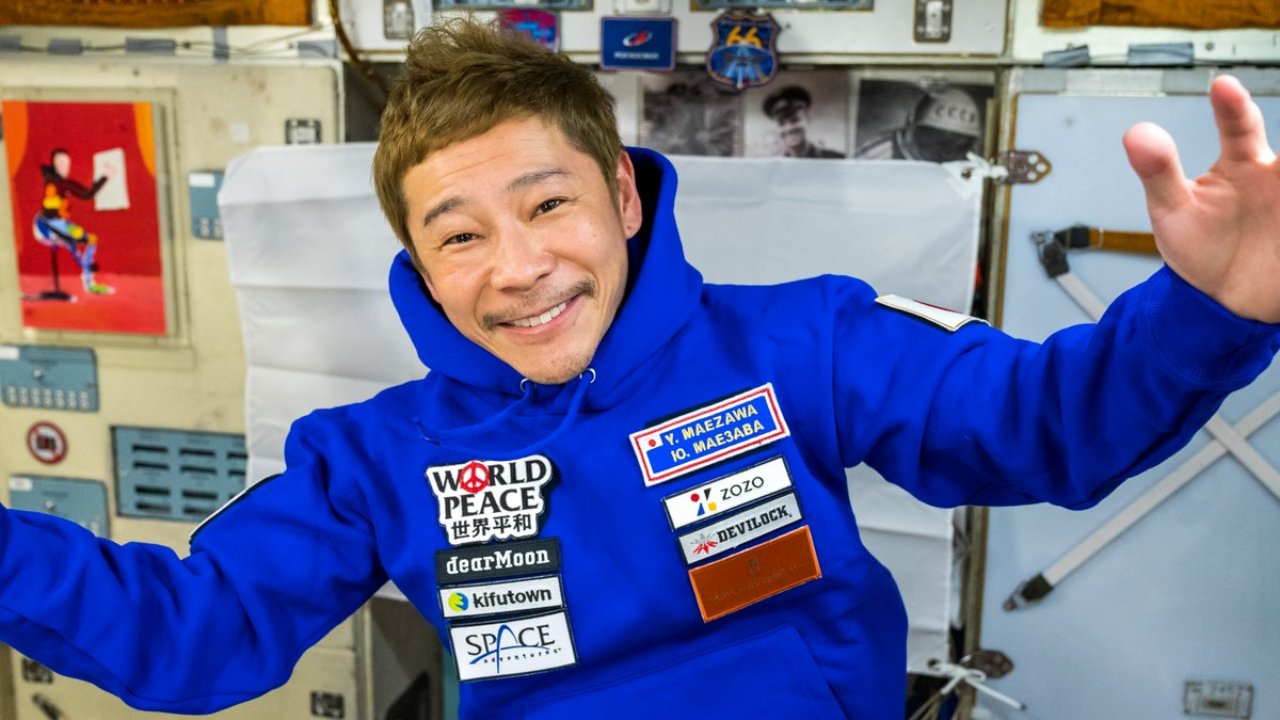 Maezava Juszaku űrturista a Nemzetközi Űrállomáson
