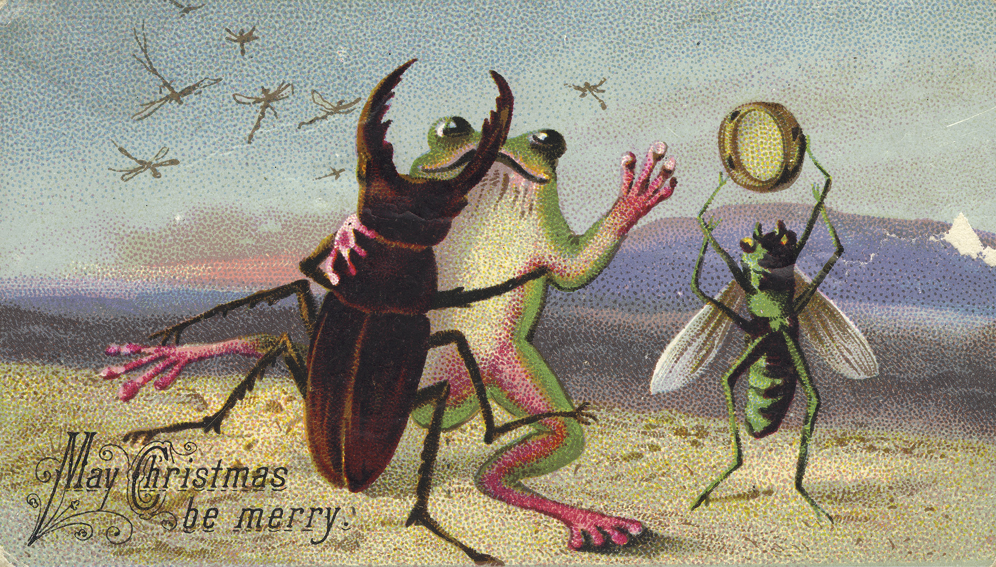 Bizarr karácsonyi képeslapok