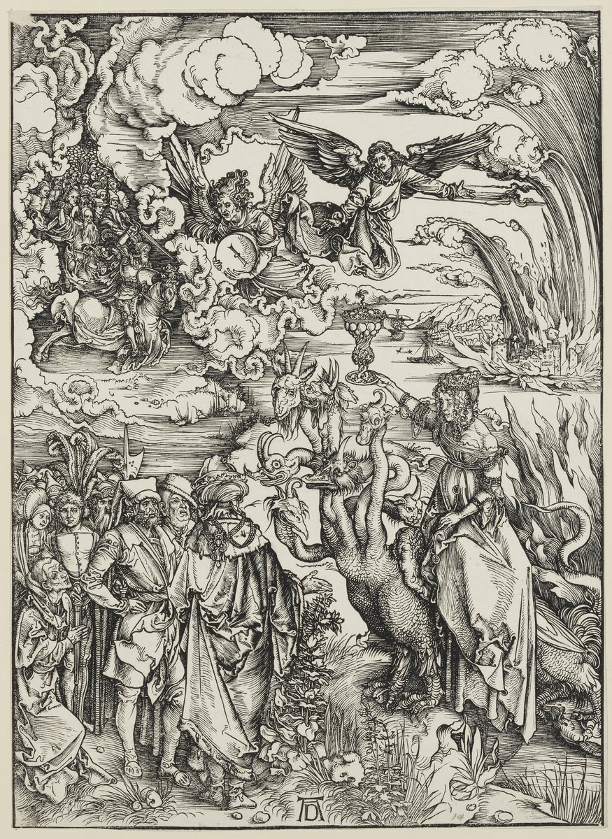 A Babiloni Szajha Dürer metszetén (forrás: mfab.hu)