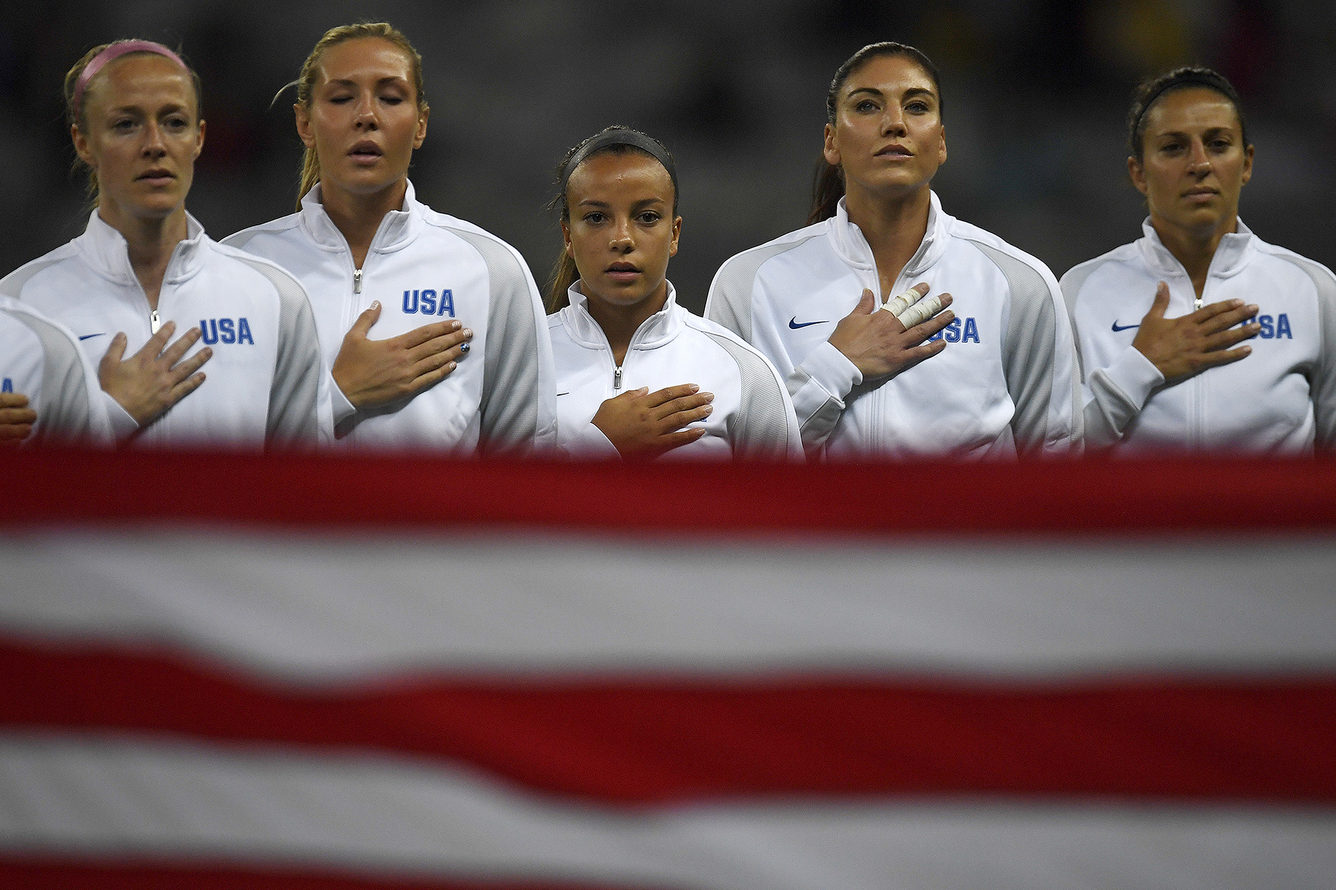 Az amerikai női fociválogatott a riói olimpián