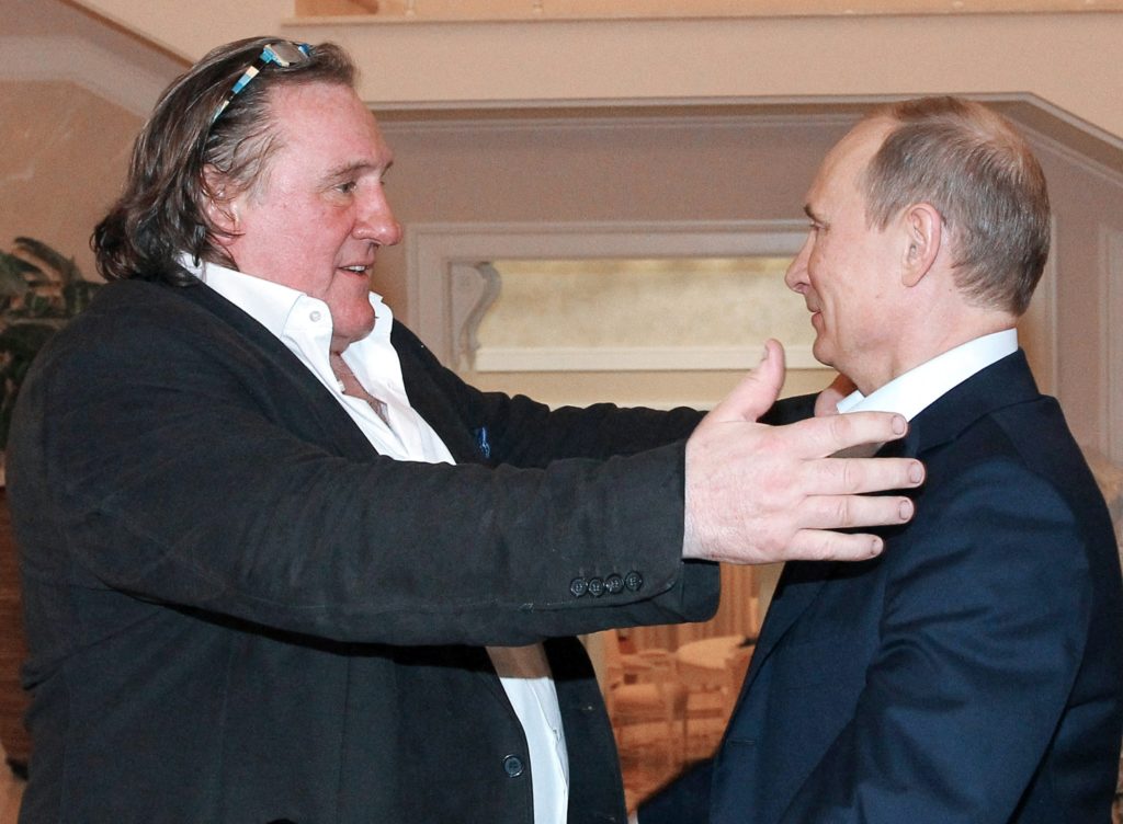 Gérard Depardieu és Vlagyimir Putyin