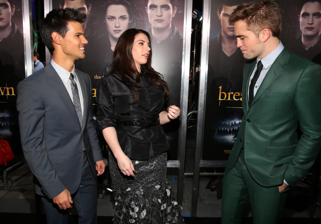 Taylor Lautner, Stephenie Meyer, és Robert Pattinson