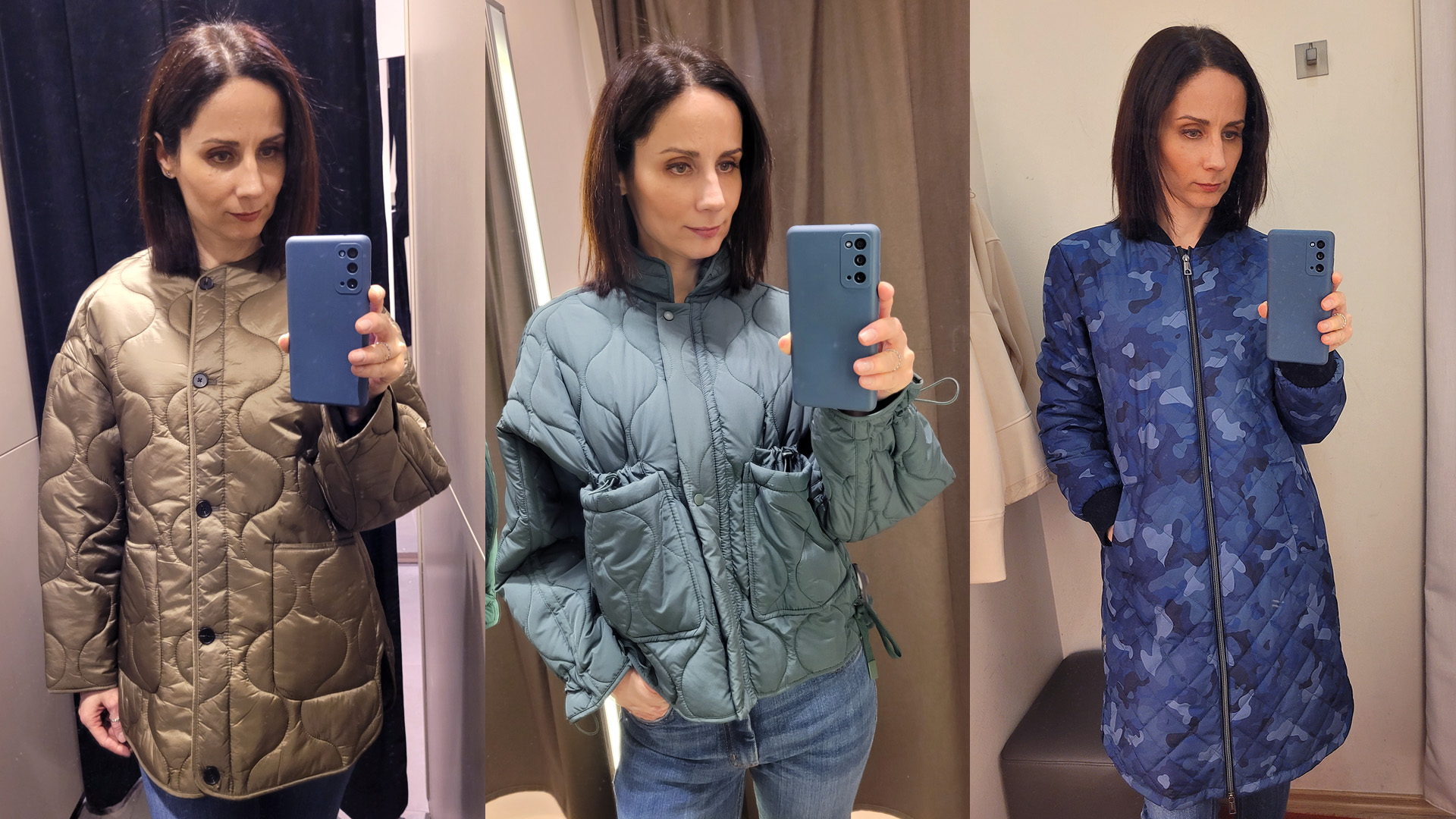 Steppelt kabátok: Mango, Zara, New's - Comma (Fotó: nlc)