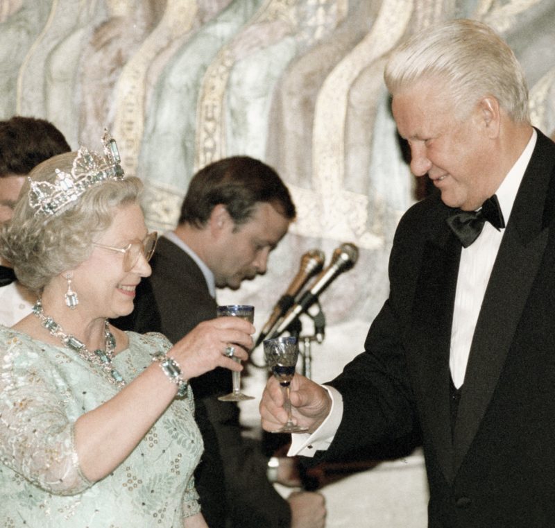 II. Erzsébet királynő Borisz Jelcin Oroszország Moszkva