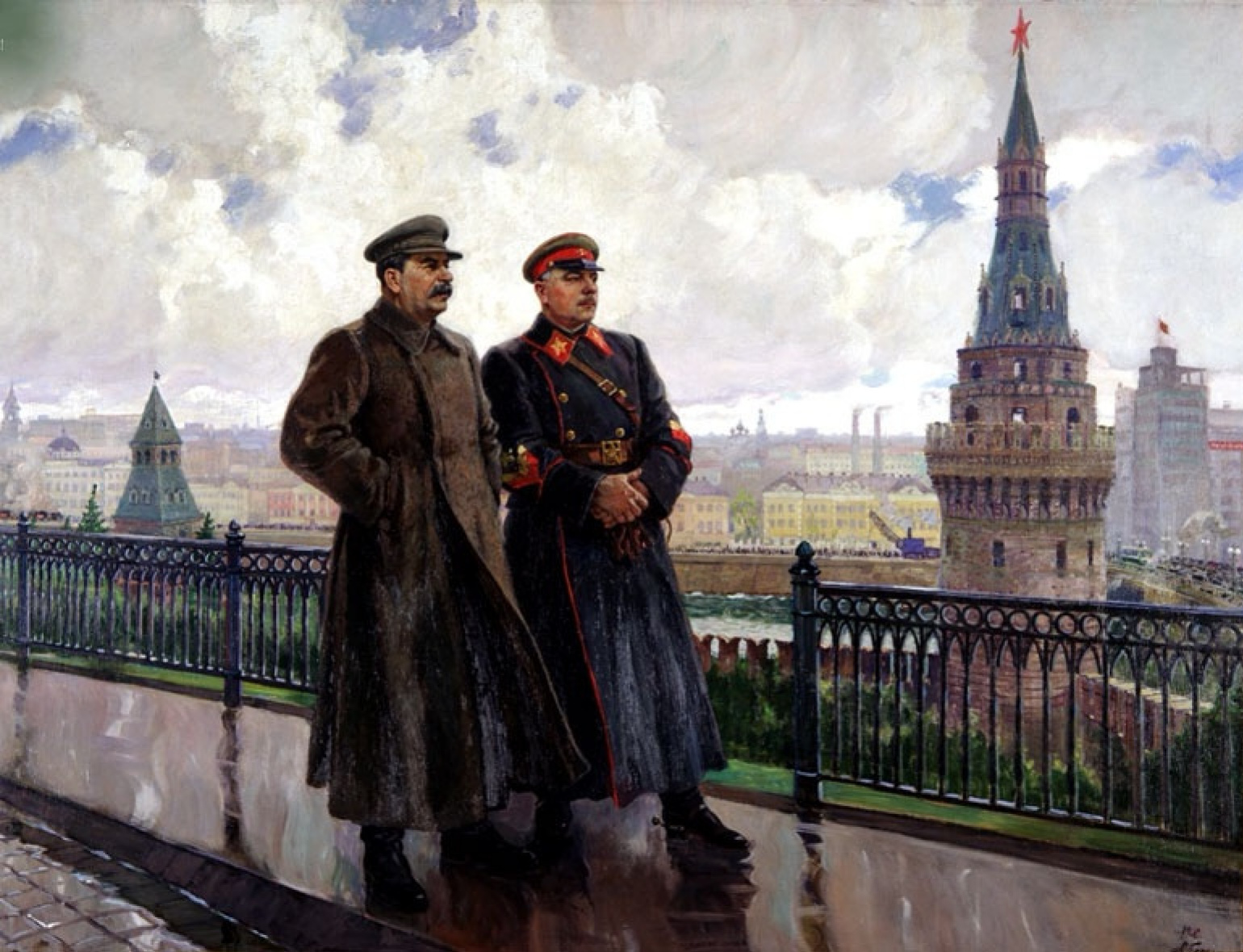 Geraszimov: Sztálin és Vorosilov (forrás: Wikipedia)