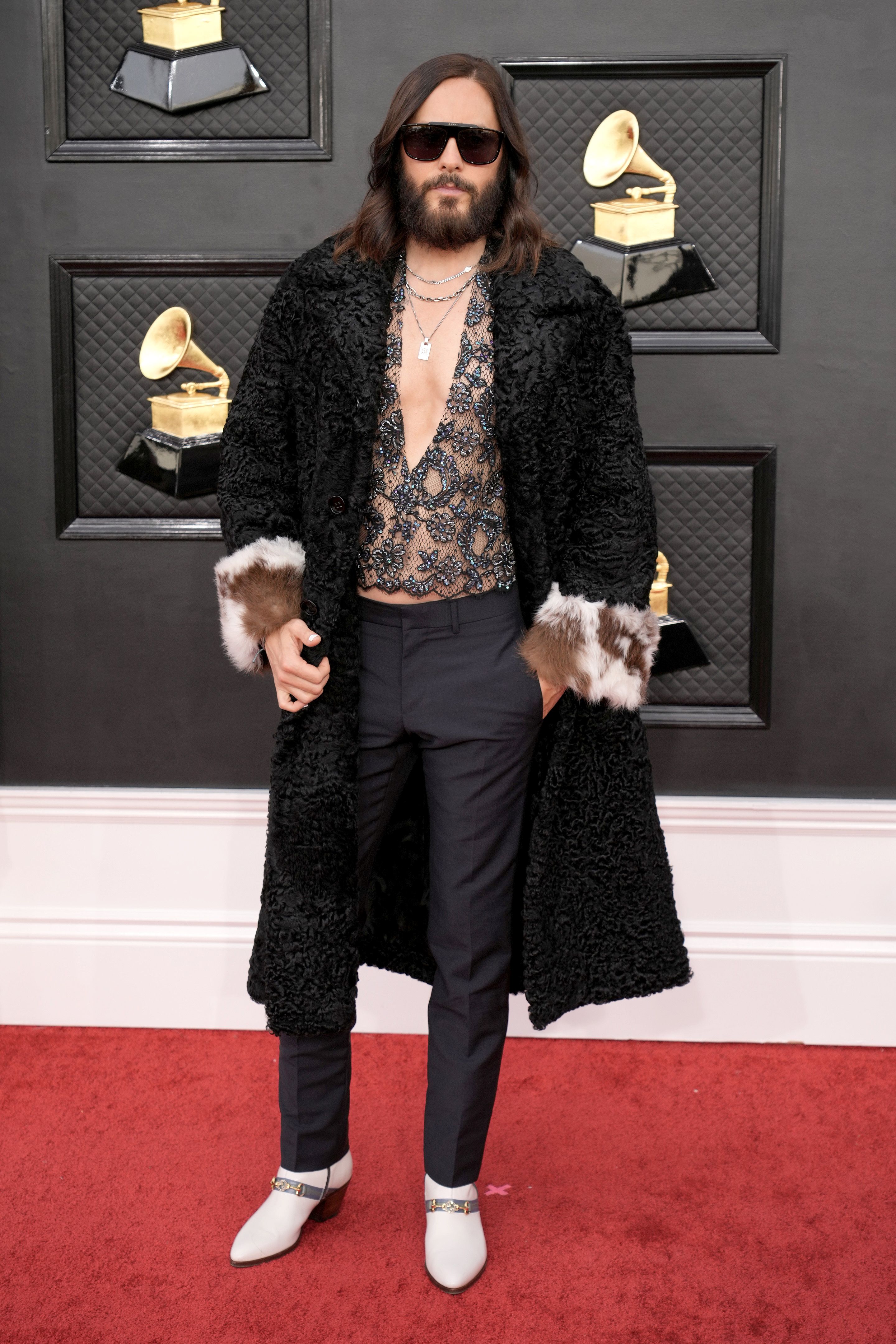 Jared Leto a 64. Grammy-gálán (Fotó: Jeff Kravitz/FilmMagic)