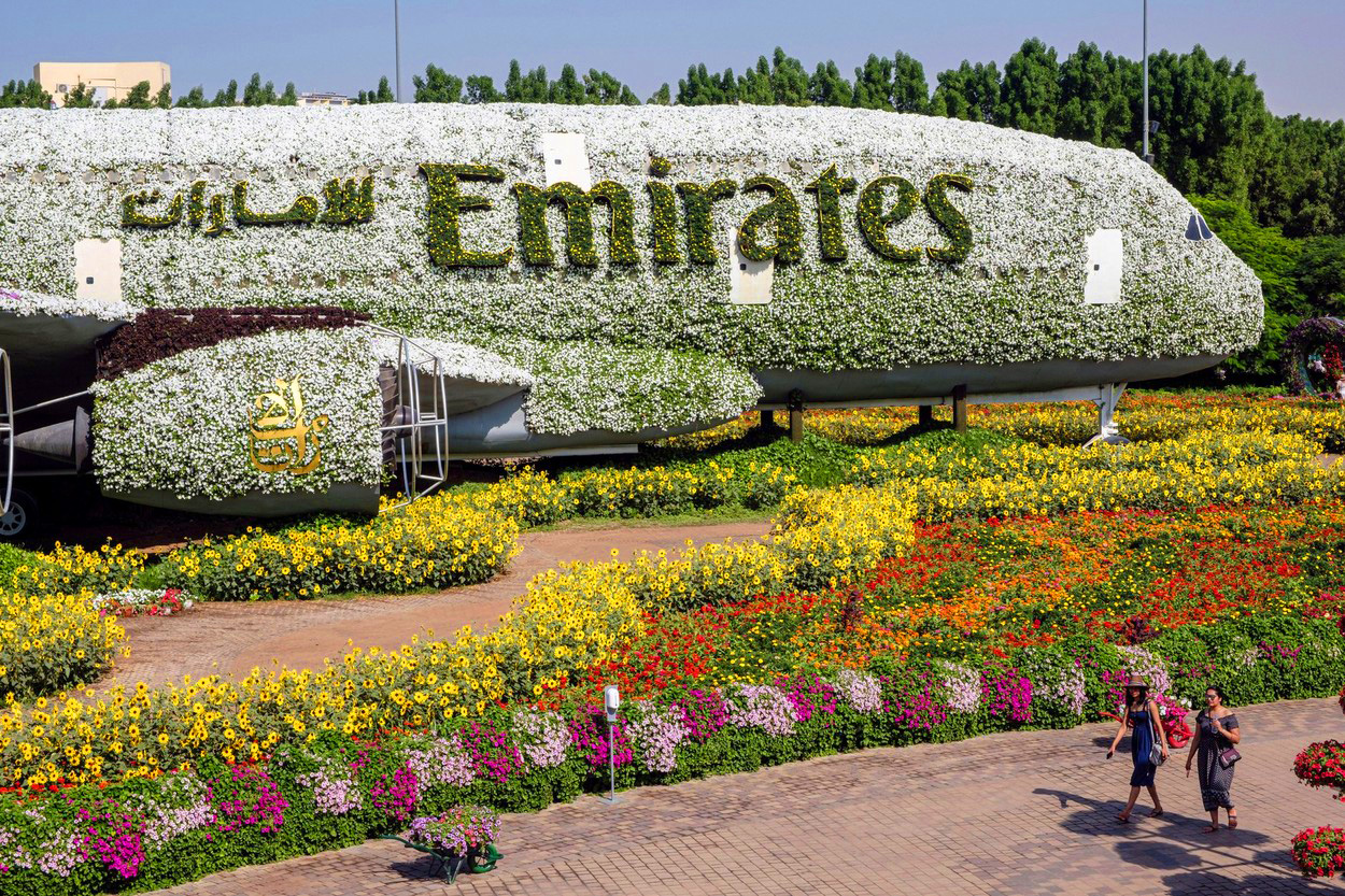 kert Dubai függőkert látványosság