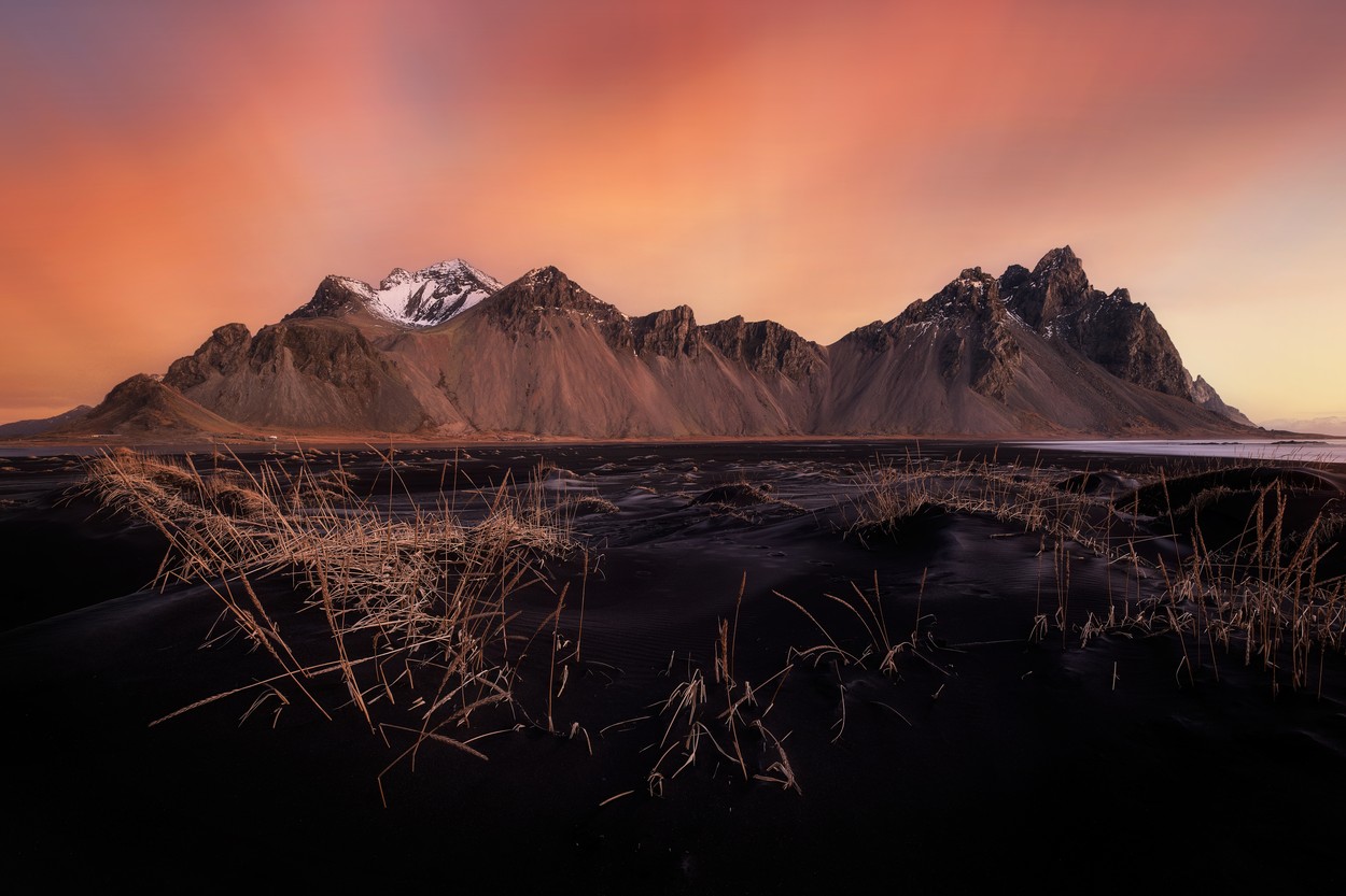 A sunrise at Vestrahorn, during my first trip to Iceland. The sky was burning on this November morning and the contrast with the black sand created this beautiful atmosphere. By Julien Visse. ICELAND: UNBELIEVABLE pictures of both the natural world and man-made structures have been named as the shortlisted photos in this year’s open competition of the Sony World Photography Awards. One of the landscape category photos, Outburst by Luis Manuel Vilarińo Lopez from Spain, shows Iceland’s youngest volcano, Geldingalir, with lava flowing down its sides towards the camera. Another photo, Murmuration by James Crombie, shows a flock of starlings over Lough Ennell in Ireland, forming the shape of a large bird in flight. The photos have been shortlisted in the open competition of the Sony World Photography Awards 2022, run by the World Photography Organisation and judged by Hideko Kataoka, Director of Photography at Newsweek Japan. mediadrumimages/JulienVisse,Image: 670956157, License: Rights-managed, Restrictions: , Model Release: no, Credit line: Profimedia