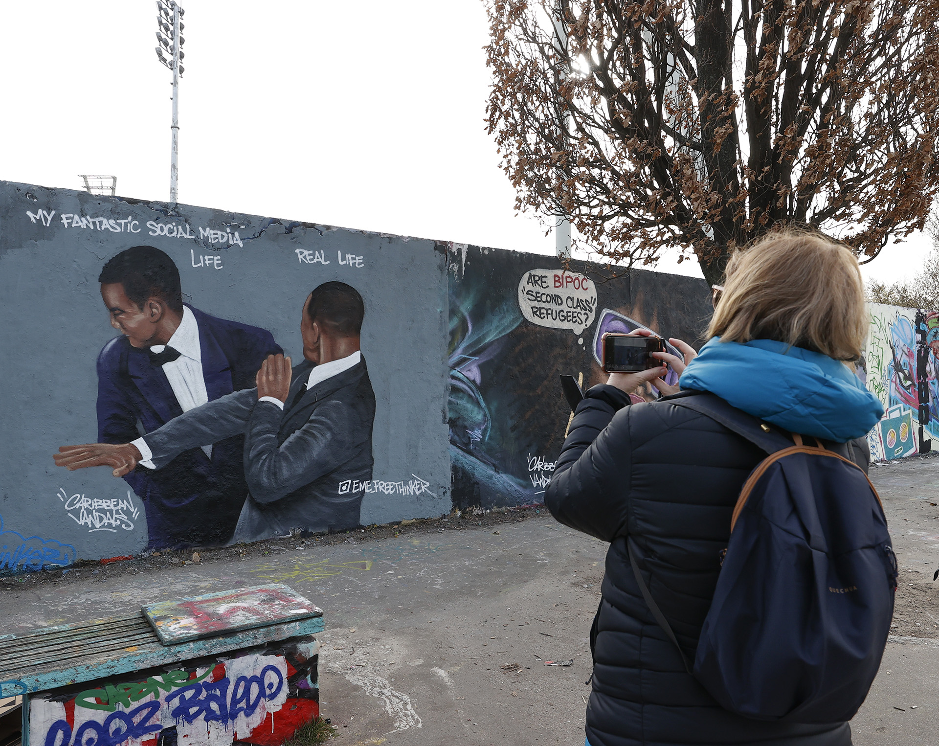 Graffiti Will Smith pofonjáról az Oscar-gálán