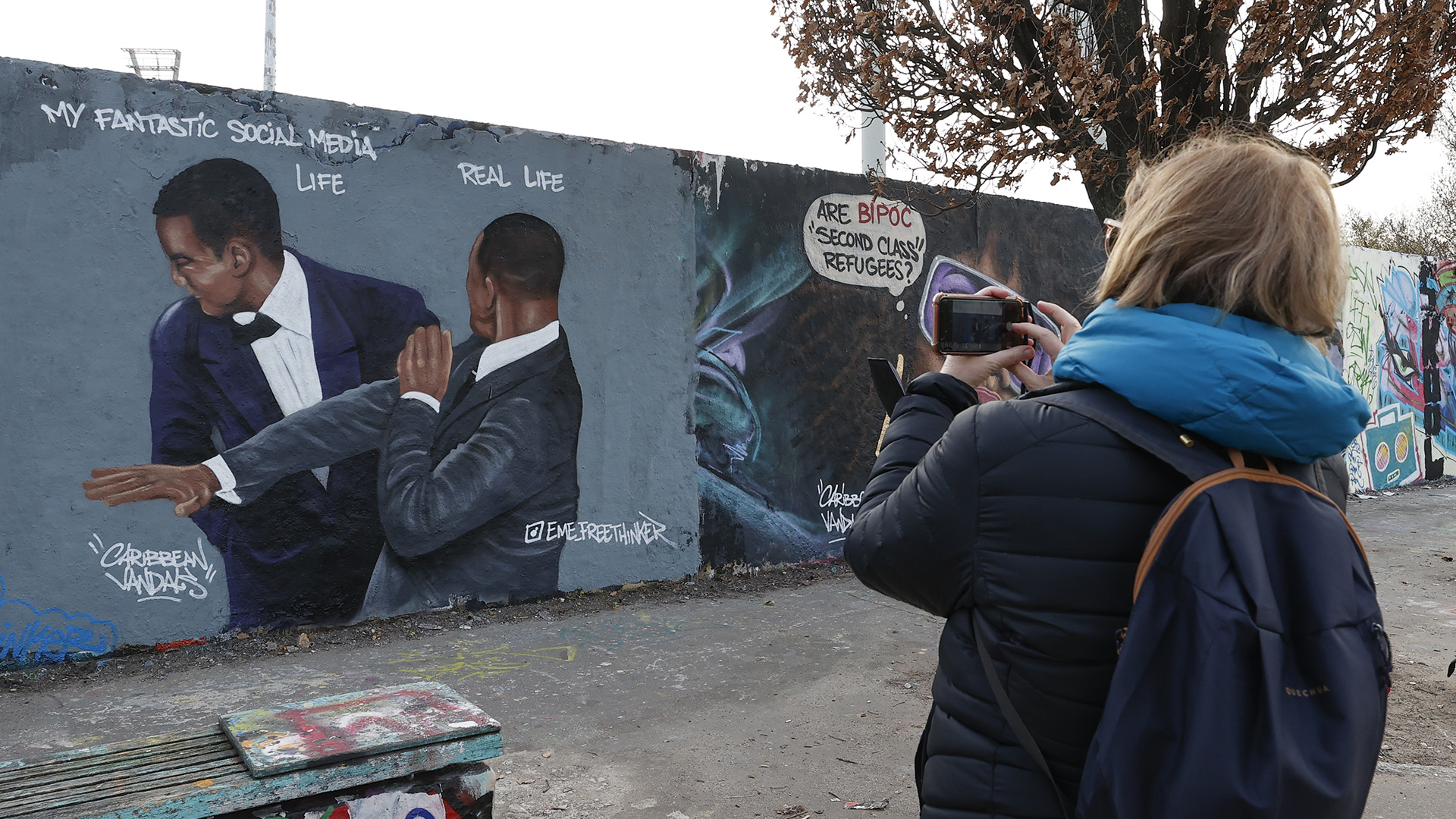 Graffiti Will Smith pofonjáról az Oscar-gálán