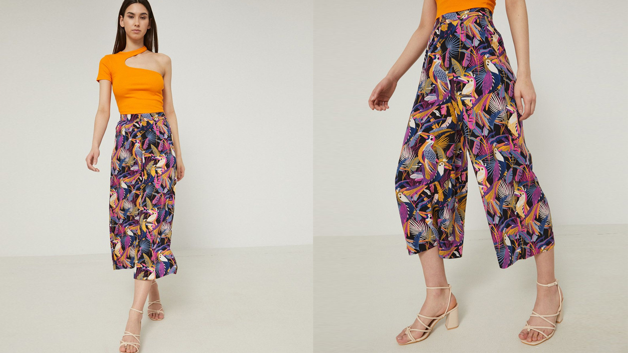 A mintás nadrágok a tavasz kedvencei, ezernyi színben pompáznak a divatdarabok