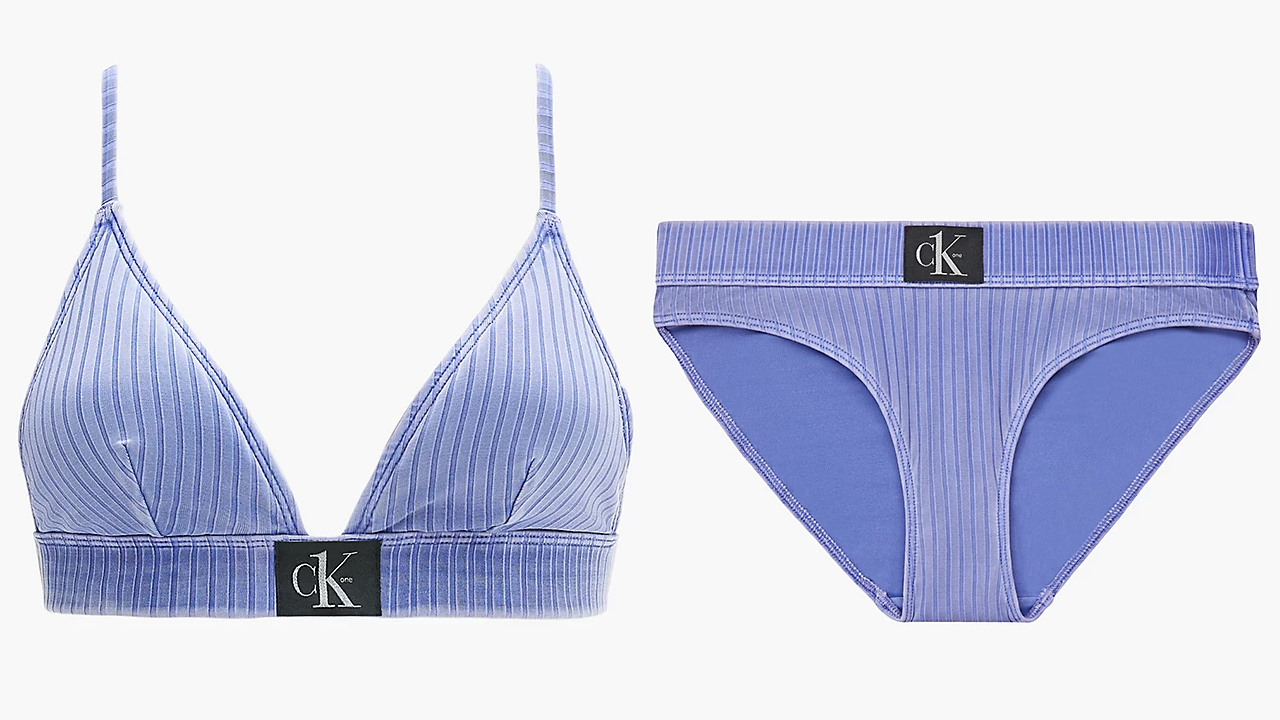 Calvin Klein bordázott anyagú bikini