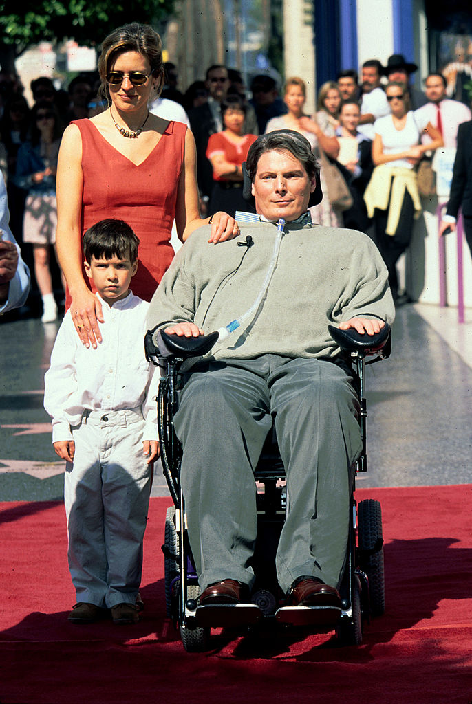 Christopher Reeve, a felesége Dana, és Will 1997-ben