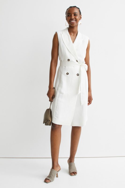  H&M fehér ruha