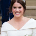 Eugénia hercegnő az esküvőjén a Greville smaragd Kokoshnik tiarában
