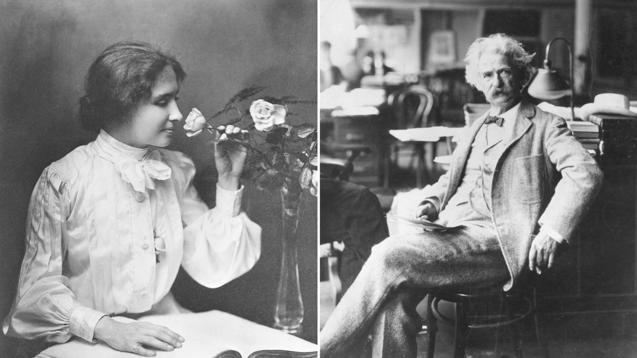 Helen Keller és Mark Twain 