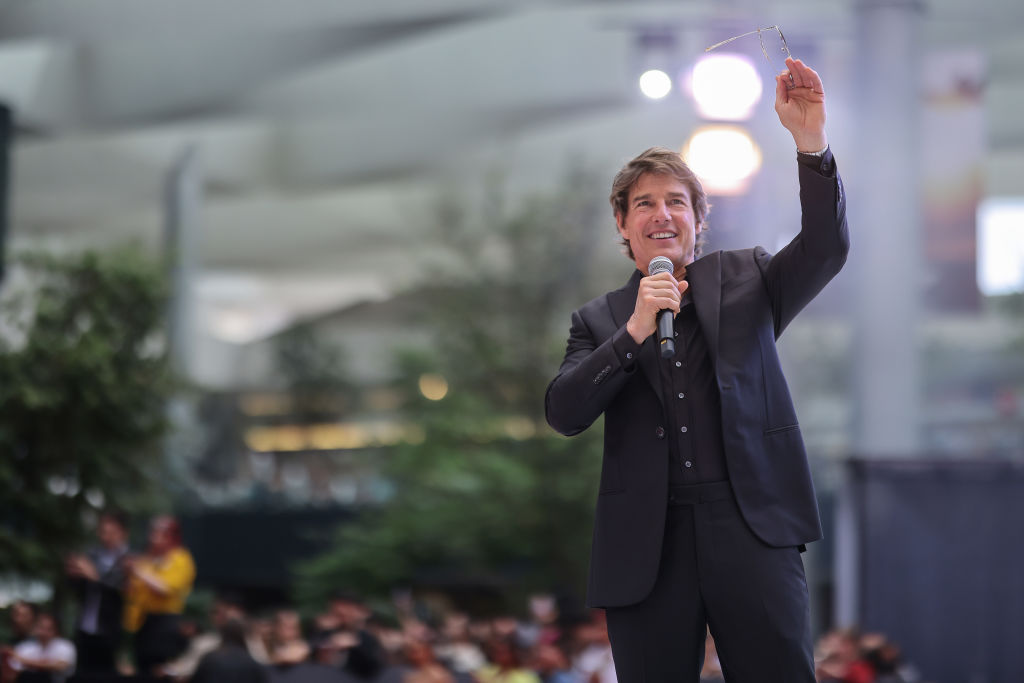 Tom Cruise Mexikóvárosban a Top Gun: Maverick filmbemutatón