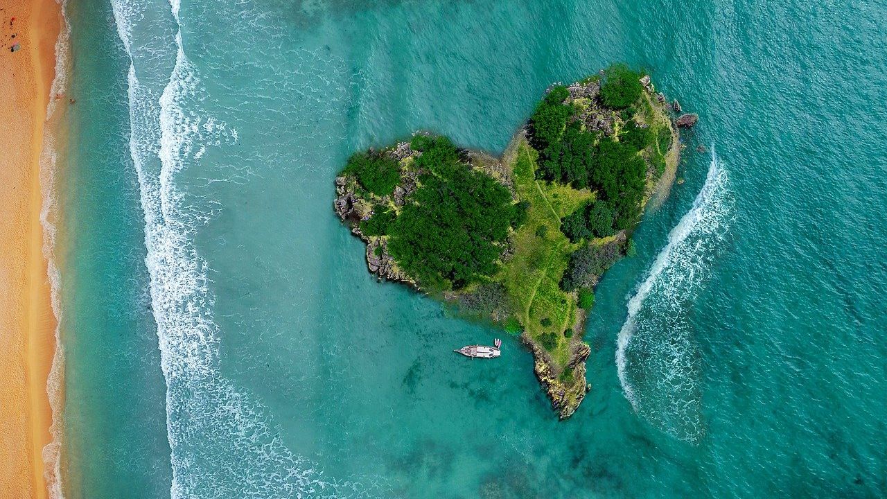 Szív alakú sziget
