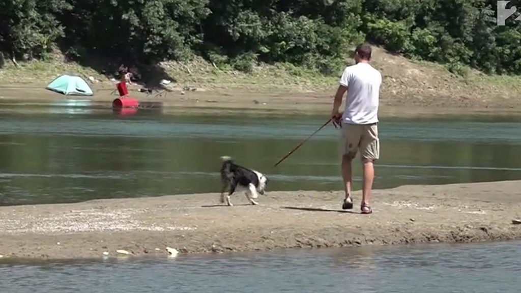 Már sziget alakult ki a Tisza közepén, olyan sekély a folyó