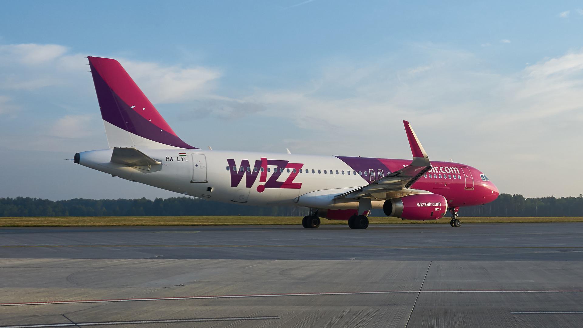 A WizzAir egyik repülőgépe