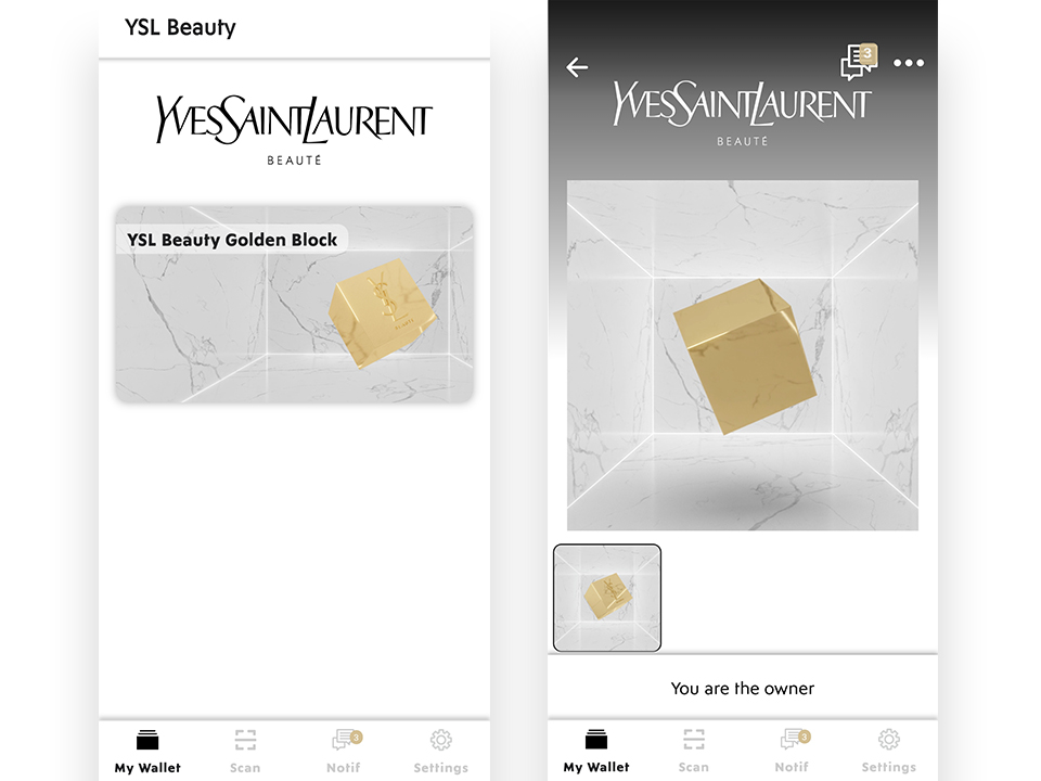 Íme, a virtuális aranytömböm: YSL Beauty Wallet, benne az YSL Golden Block
