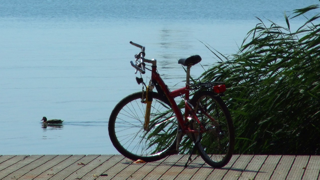 Kerékpár a Balatonnál