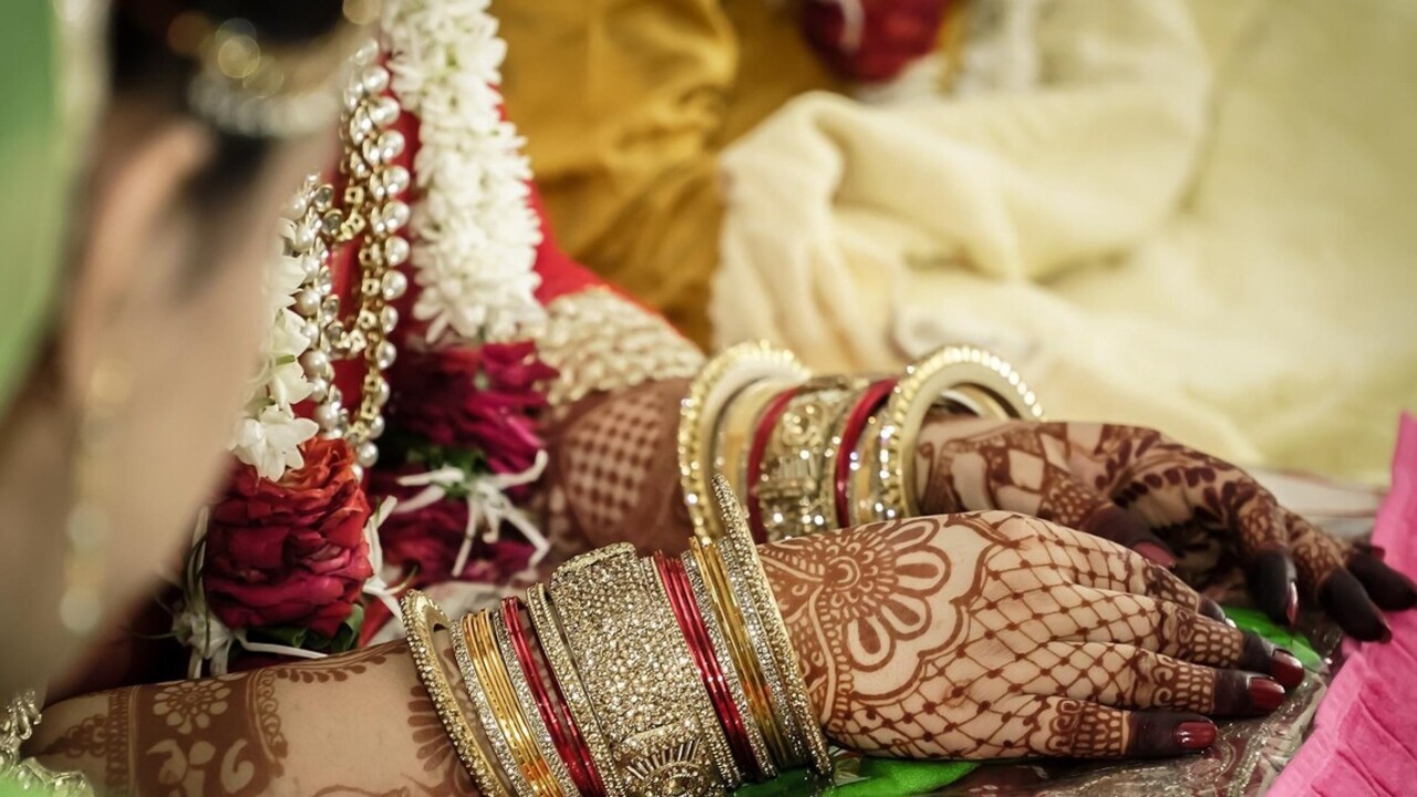 indiai menyasszony keze