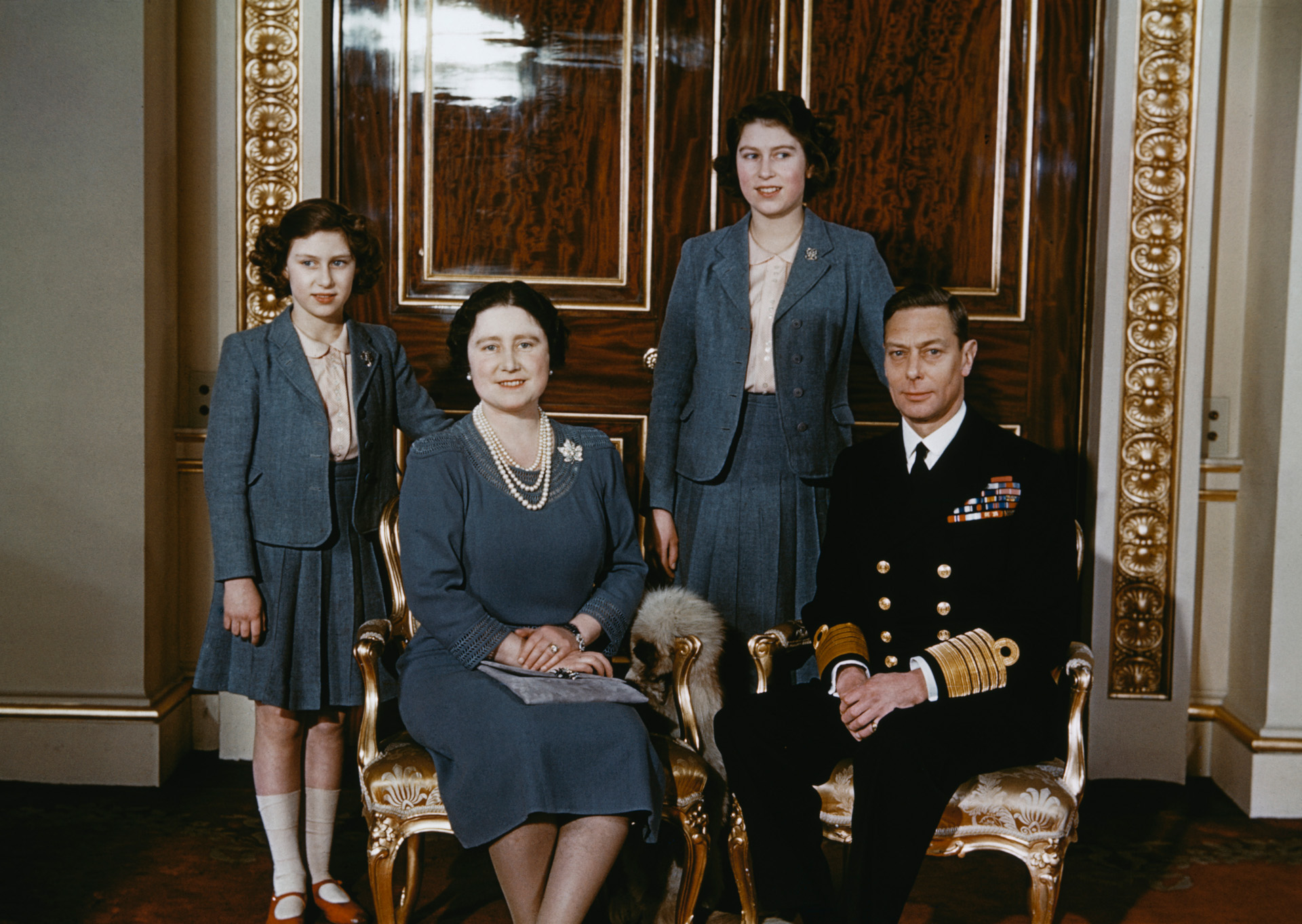 VI. György és családja 1942-ben