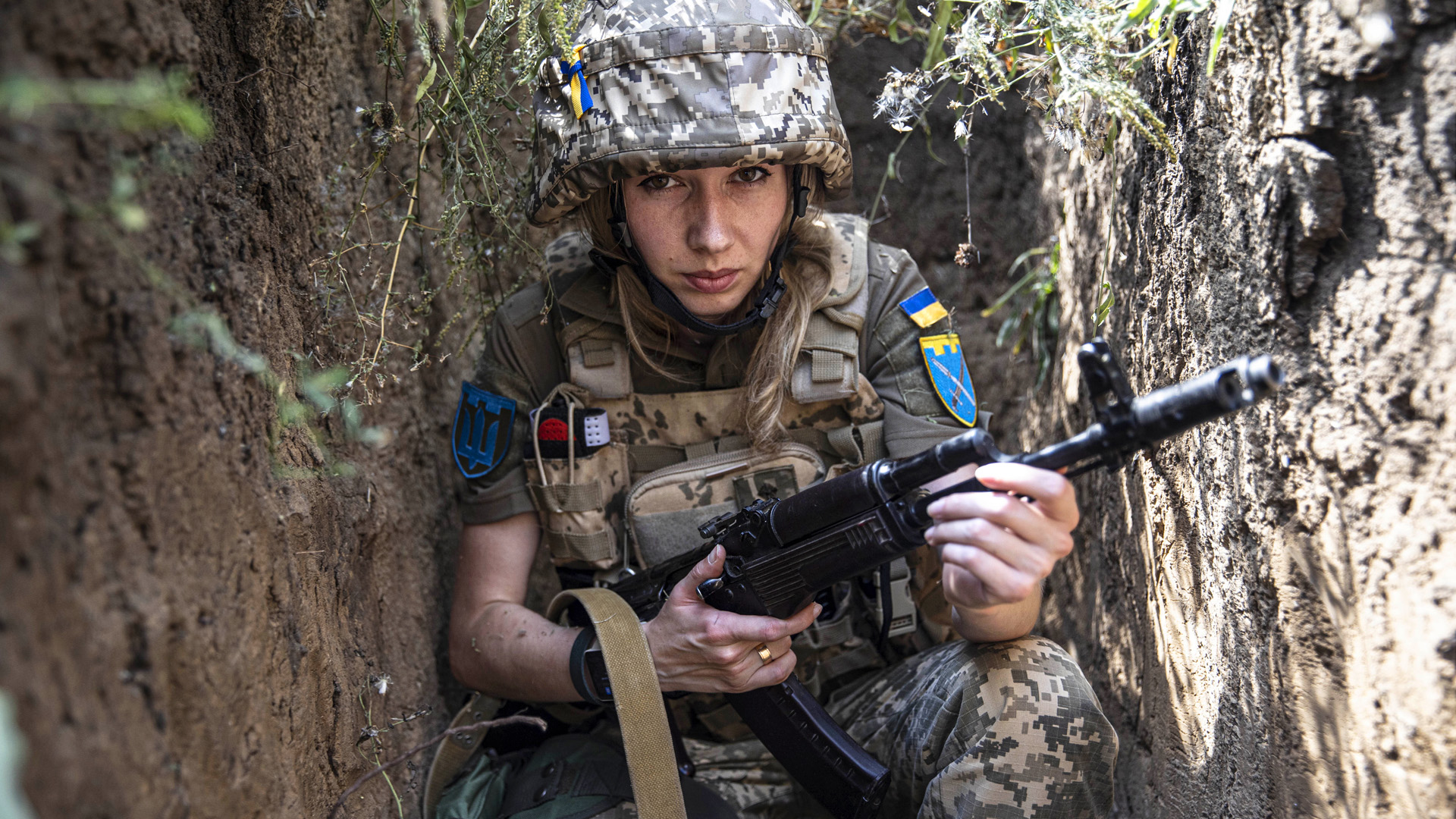 Ukrajna nők háború frontvonal