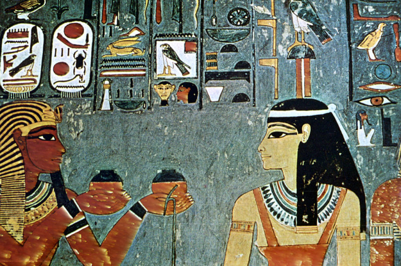 Egyiptomi falfestmény 