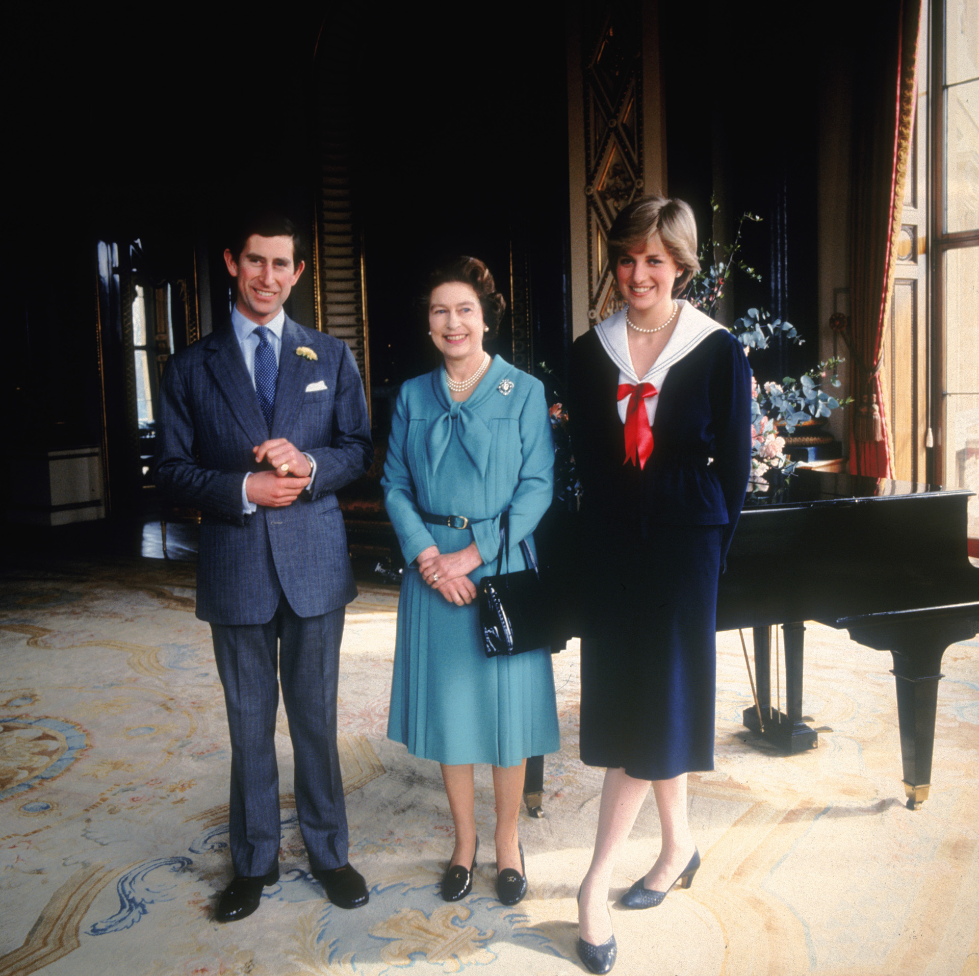 Károly, Diana és II. Erzsébet
