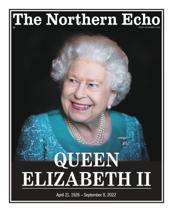 The Northen Echo II. erzsébet címlap