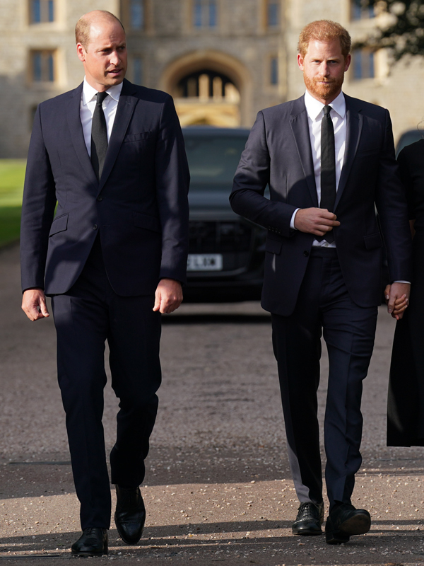 Vilmos herceg és Fülöp herceg Windsorban sétál